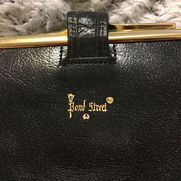 Bond Street vintage ladies wallet in black leather - Picture 7 of 11